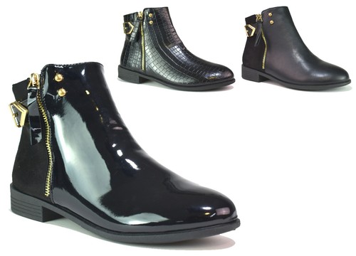 Ladies black ankle boots - ladies,