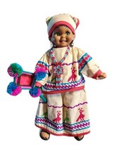 Huichol Girl Doll 11.5" in