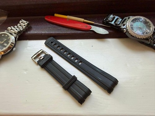 20mm black rubber - 20mm, watch