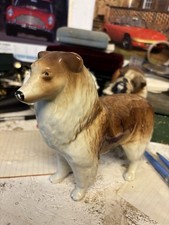 porcelain Rough Collie dog