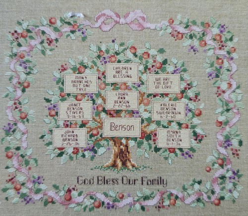 Family tree sampler - family,