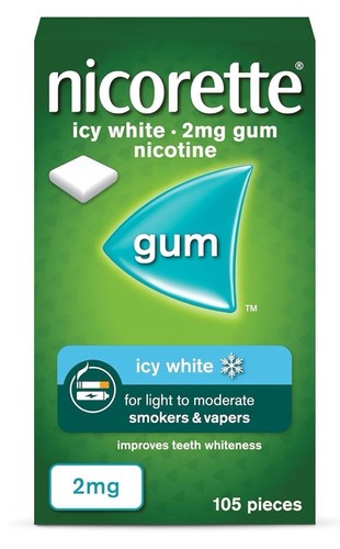 Nicorette icy white - white, 2mg