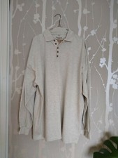 Cedarwood State Jumper Sweater Extra Large XL Collared Beige Pullover Mens
