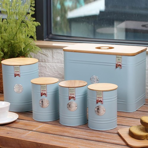 Metal blue tea - blue, sugar