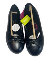 New Size 13  Girls School Shoes Flats Dolly Shoes Bow Front By George