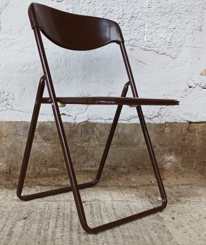 Vintage folding chair plastic - vintage,