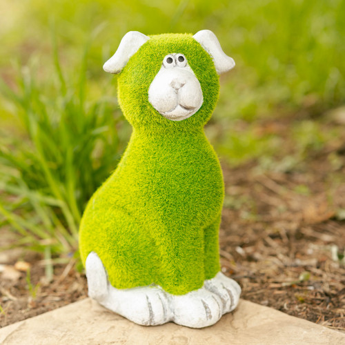 Garden ornament dog statue - ornament,