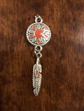 FLOWER FEATHER NECKLACE