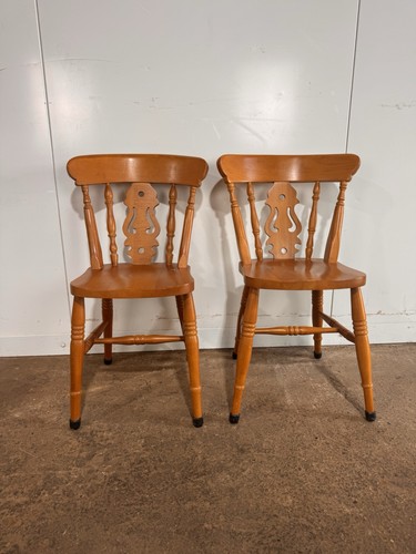 Pair pine farmhouse fiddle - of,
