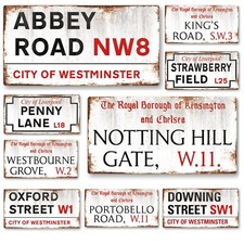 Famous Street Sign Vintage