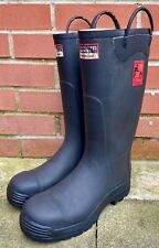Hunter Firefighter 4000 Super Safety Wellies Gay Fetish. Rubber Latex Gummi 6UK