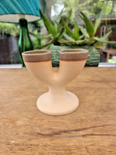 Vintage studio 10x12cm double egg cup eggcup Gourmet stoneware 212g