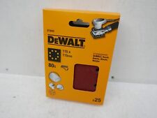 DEWALT DT3032 25 X  80GRIT 115MM HOOK & LOOP PALM SANDER SANDING SHEETS DWE6411