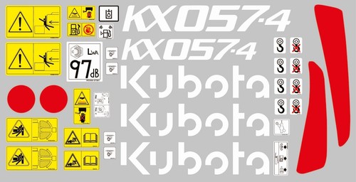 Kubota 057 decals - kubota,