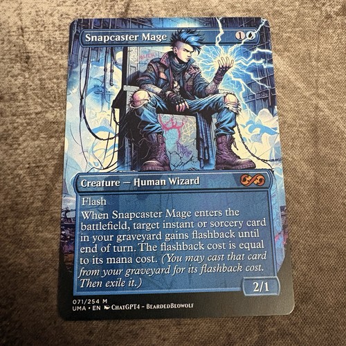 Snapcaster mage custom art - snapcaster,