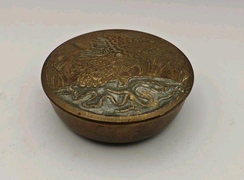 Antique indian brass trinket - antique,