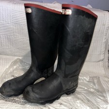 Hunter Argyll Wellington Boots Size 8 Black Outdoor Wellies