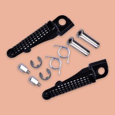 2pcs Black Front Foot Peg Fit