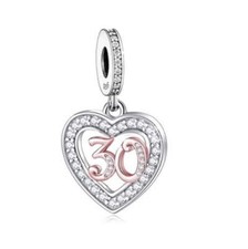 S925 Silver & Rose Gold 30th