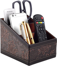 Leather Table Caddy TV Remote