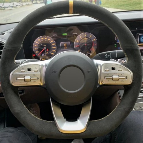 Alcantara steering wheel cover - wheel,