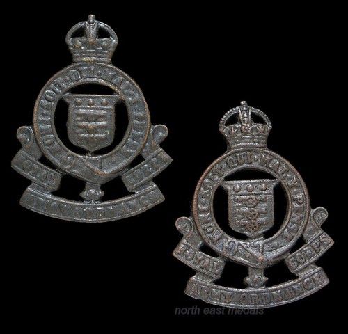 Pair ww2 raoc royal army - pair,