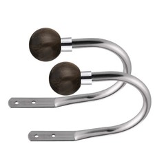 Curtain Hold Backs 2 x  Metal