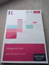 CIMA Management Level Case Study Text Book By kaplan Publishing
