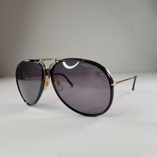 Porsche Design 5632 40 Vintage Pilot Sunglasses Black Gold Austria Case