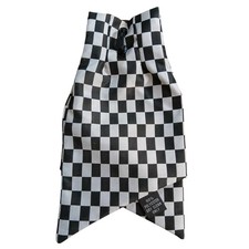 Clip On Cravat Ladies Black & White Check Fancy Dress WPC Police Woman Film