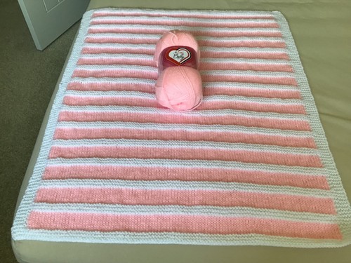 Hand knitted pink - hand, baby