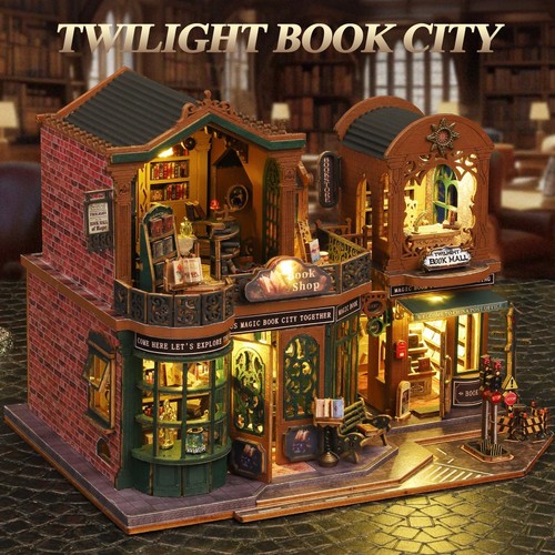 Diy book nook retro bookstore - nook,