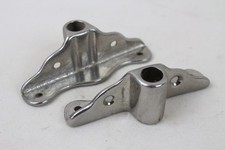 2 Vintage Chrome Oarlock