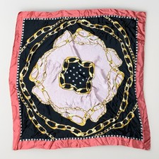 Large Vintage Pink Black Gold