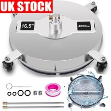 16.5" Pressure Washer Surface Cleaner Rotary Flat Patio Cleaner Stainless Steel