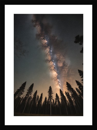 Modern milky way - framed, wall