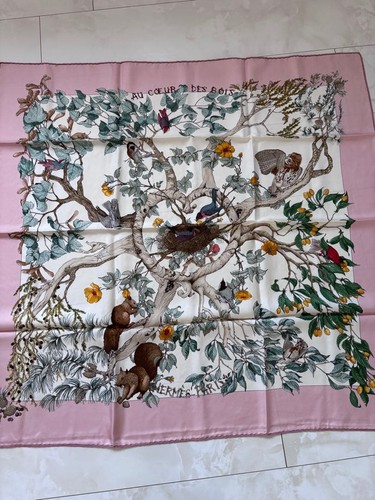 Hermes scarf silk white - hermes,