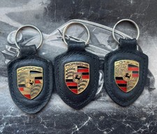 Three Genuine Porsche Keyrings Keychain 928 911 Cayman  Macan Taycan Cayenne S1