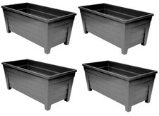 3 x Black Grosvenor Trough