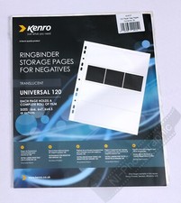 Kenro Negative Storage Pages 120 Roll Film Pack of 10 Sheets Translucent Pages
