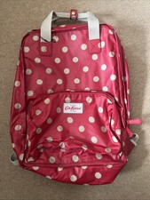 Cath Kidston - Red Spotted Rucksack with front & internal pocket - excellent