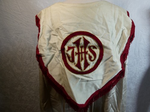 Vintage ihs cream red cope - &,