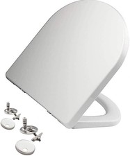 Roca D shape Clara /colina/nexo Std Close Toilet Seat  White Z801944001