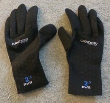 Cressi 2.5 mm Scuba Diving Snorkelling Surfing Neoprene Gloves Large Multistrech