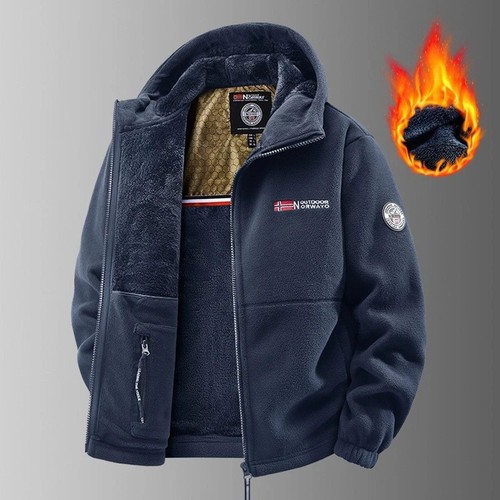 Men fleece jacket outdoor warm - fleece,