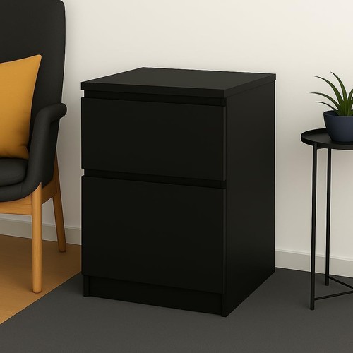 Wooden drawer chest cabinet - wooden, 2-drawer