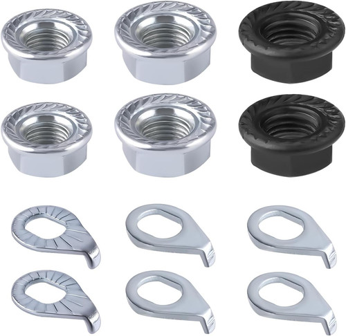 Bike wheel axle nut - wheel, and