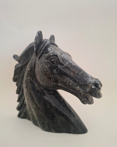 Hand carved alabaster - carved, horses