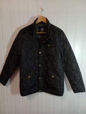 Harvey & Jones Men's Quilted Jacket Black Size Medium BR