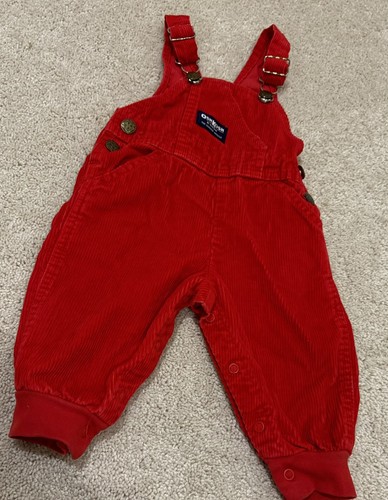 Vintage oshkosh red wide wale - oshkosh,
